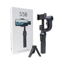 Axendris S5B three-axis handheld gimbal stabilizer for mobile phones with a tripod and product packaging box